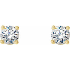 14K Yellow Gold 1/6 CTW Lab-Grown Diamond Stud Earrings