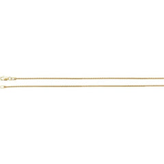 14K Yellow 1.25 mm Wheat 16" Chain