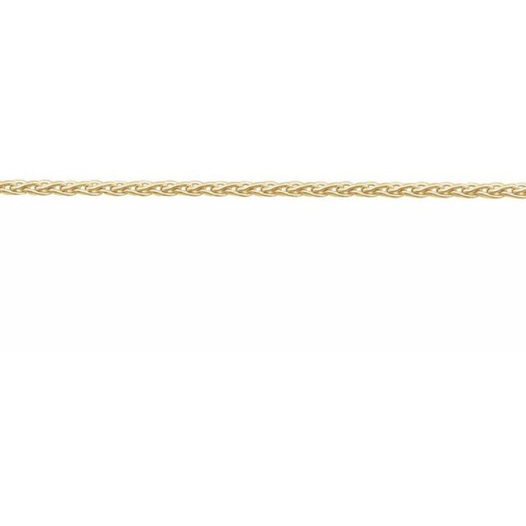 14K Yellow Gold-Filled 1 mm Wheat Chain by the Inch