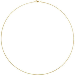 14K Yellow Gold-Filled 2.4 mm Wheat 7" Chain