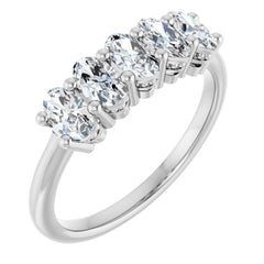 Platinum 9/10 CTW Lab-Grown Diamond Anniversary Band