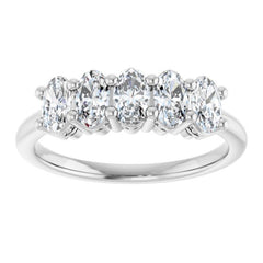 Platinum 9/10 CTW Lab-Grown Diamond Anniversary Band
