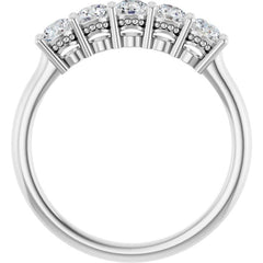 Platinum 1/6 CTW Lab-Grown Diamond Anniversary Band