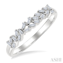 1/5 Ctw Scatter Baguette Cut Diamond Fashion Ring in 14K White Gold