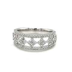 Wide Diamond Band