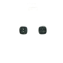 Black Diamond Cluster Earrings