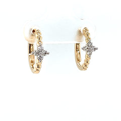 Diamond Huggie Earrings