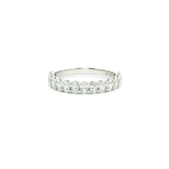 Prong-Set Diamond Wedding Band 3/4 Carat