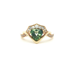 Parti Sapphire and Diamond Ring