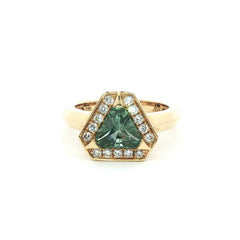 Montana Sapphire and Diamond Ring
