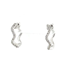 Diamond Huggie Earrings