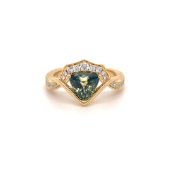 Parti Sapphire and Diamond Ring