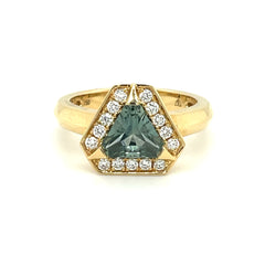 Montana Sapphire and Diamond Ring