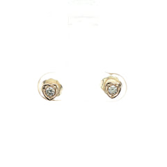 Tiny Heart Diamond Earrings