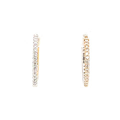 Diamond Hoop Earrings