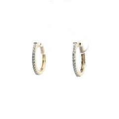 Diamond Huggie Earrings