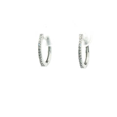 Diamond Huggie Earrings