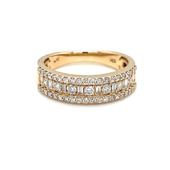 Wide Diamond Band