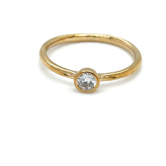 Bezel Set Diamond Ring