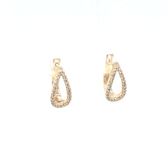 Diamond Huggie Earrings