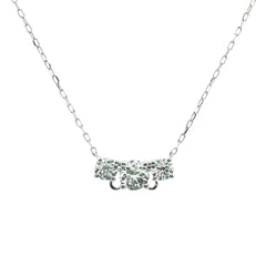 Three Stone Lab Grown Diamond Pendant