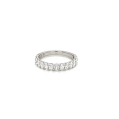 Prong-Set Diamond Wedding Band 3/4 Carat