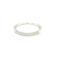 Prong-Set Diamond Wedding Band 1/5 Carat