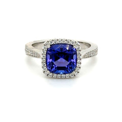Tanzanite and Diamond Ring