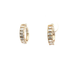 Diamond Huggie Earrings